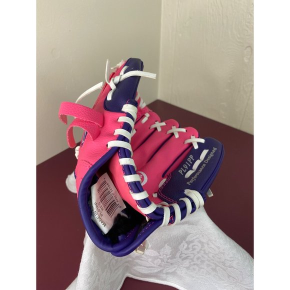 Rawlings Child’s Baseball Mitt Right Handed Player’s Series Pink Purple - Picture 4 of 5